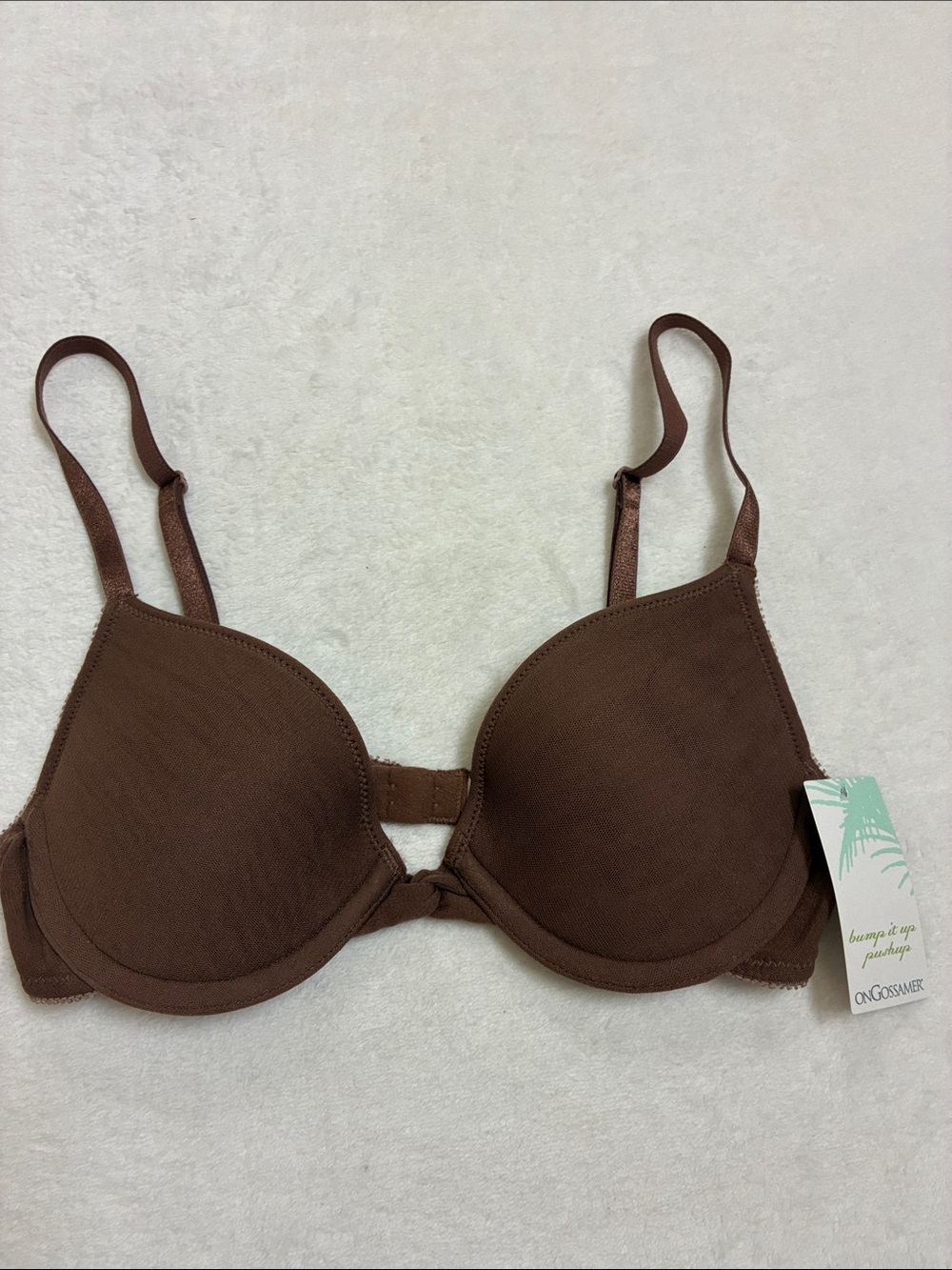ONGOSSAMER Padded Underwire T-Shirt Bra 32B Brown NEW